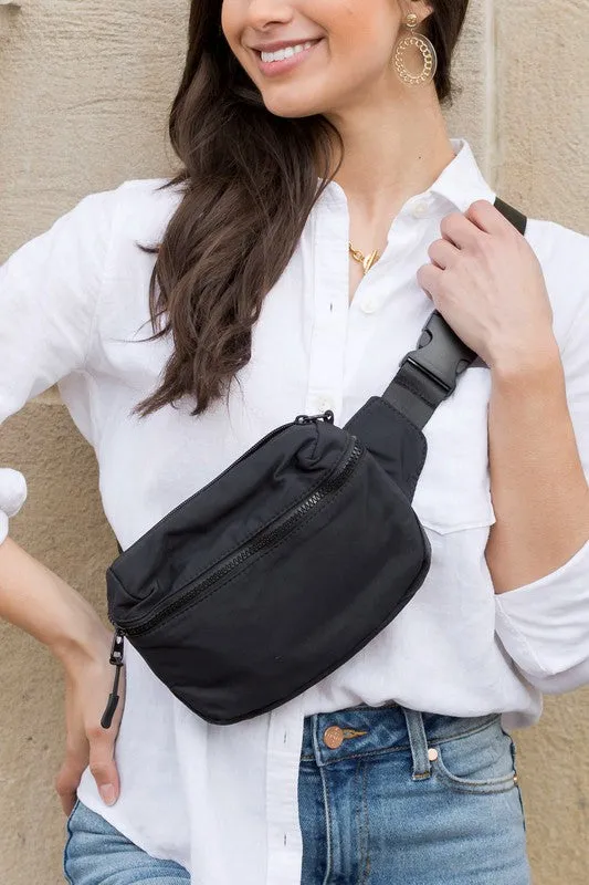 Casual Everyday Nylon Sling Belt Bag