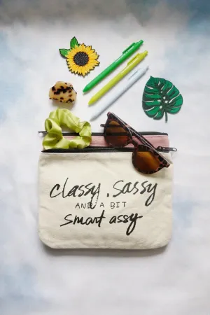Classy Sassy and a Bit Smart Assy Canvas Pouch