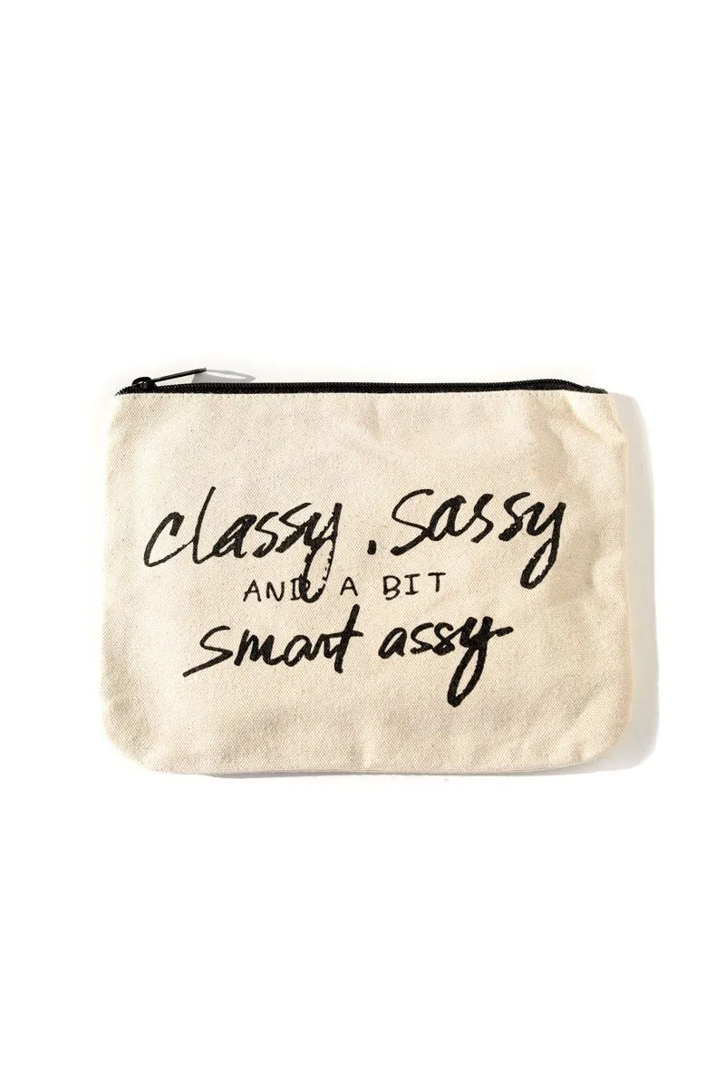 Classy Sassy and a Bit Smart Assy Canvas Pouch