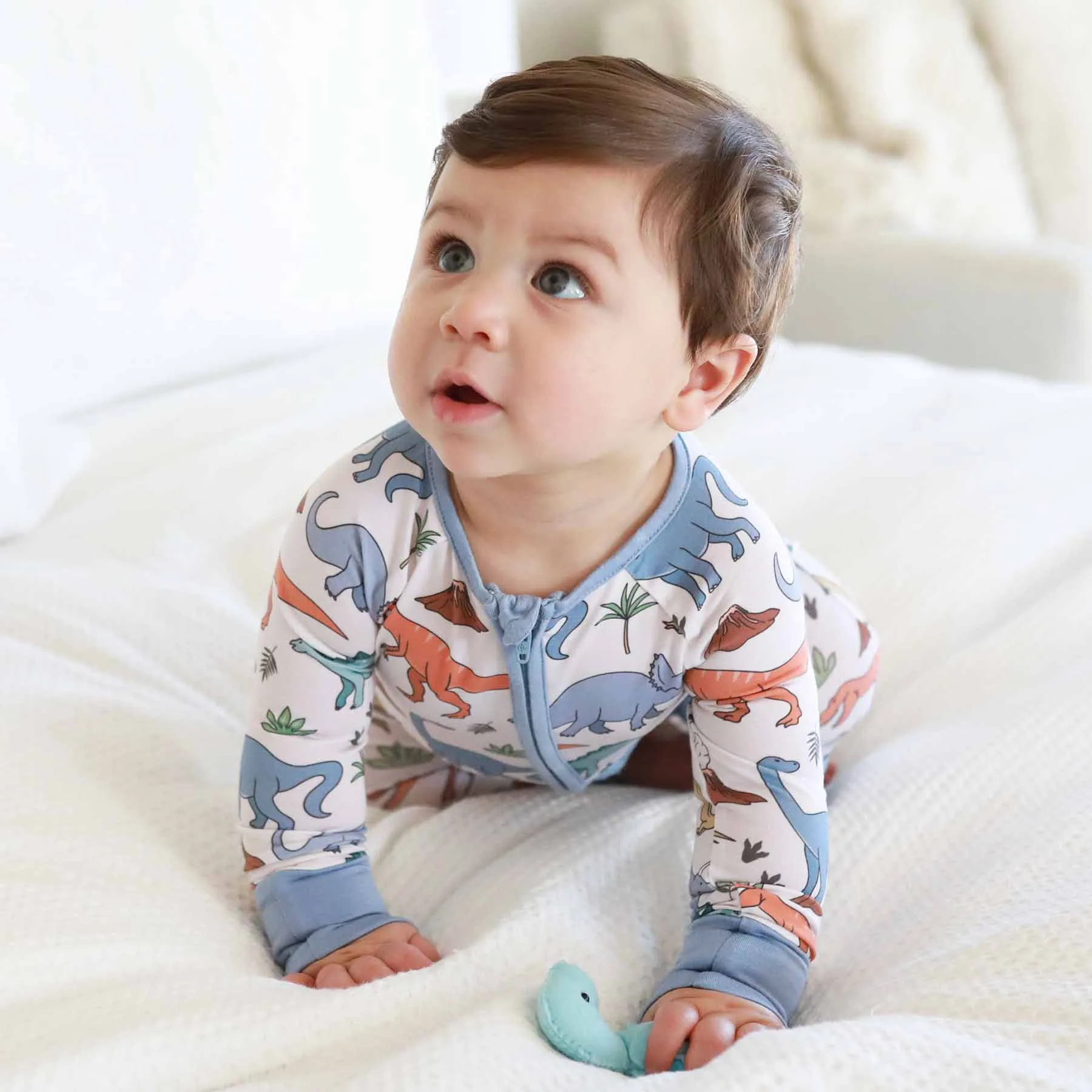 Dino Dude Convertible Zip Romper