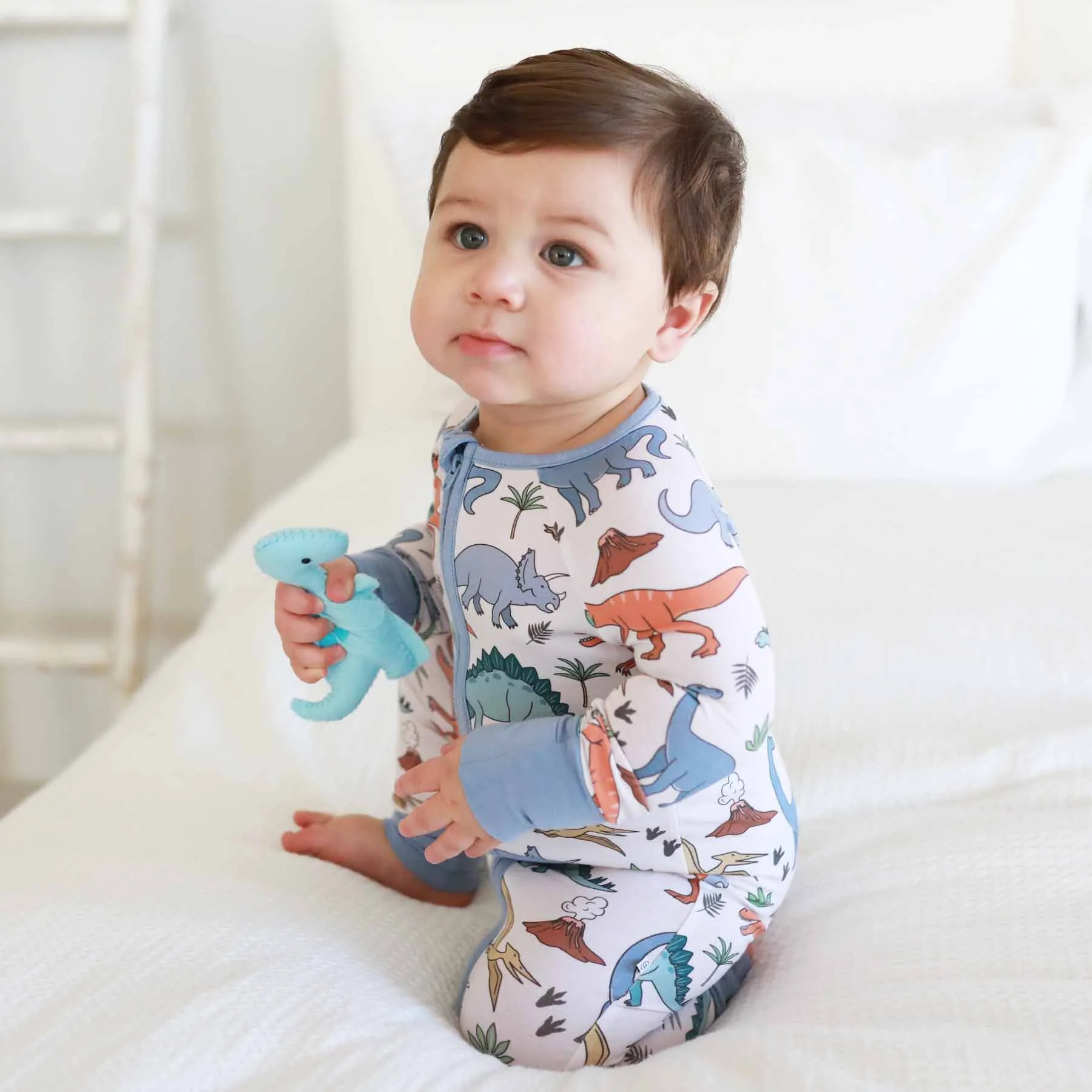 Dino Dude Convertible Zip Romper