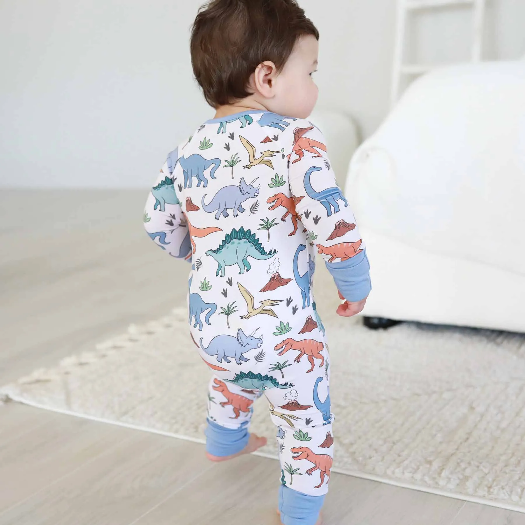 Dino Dude Convertible Zip Romper