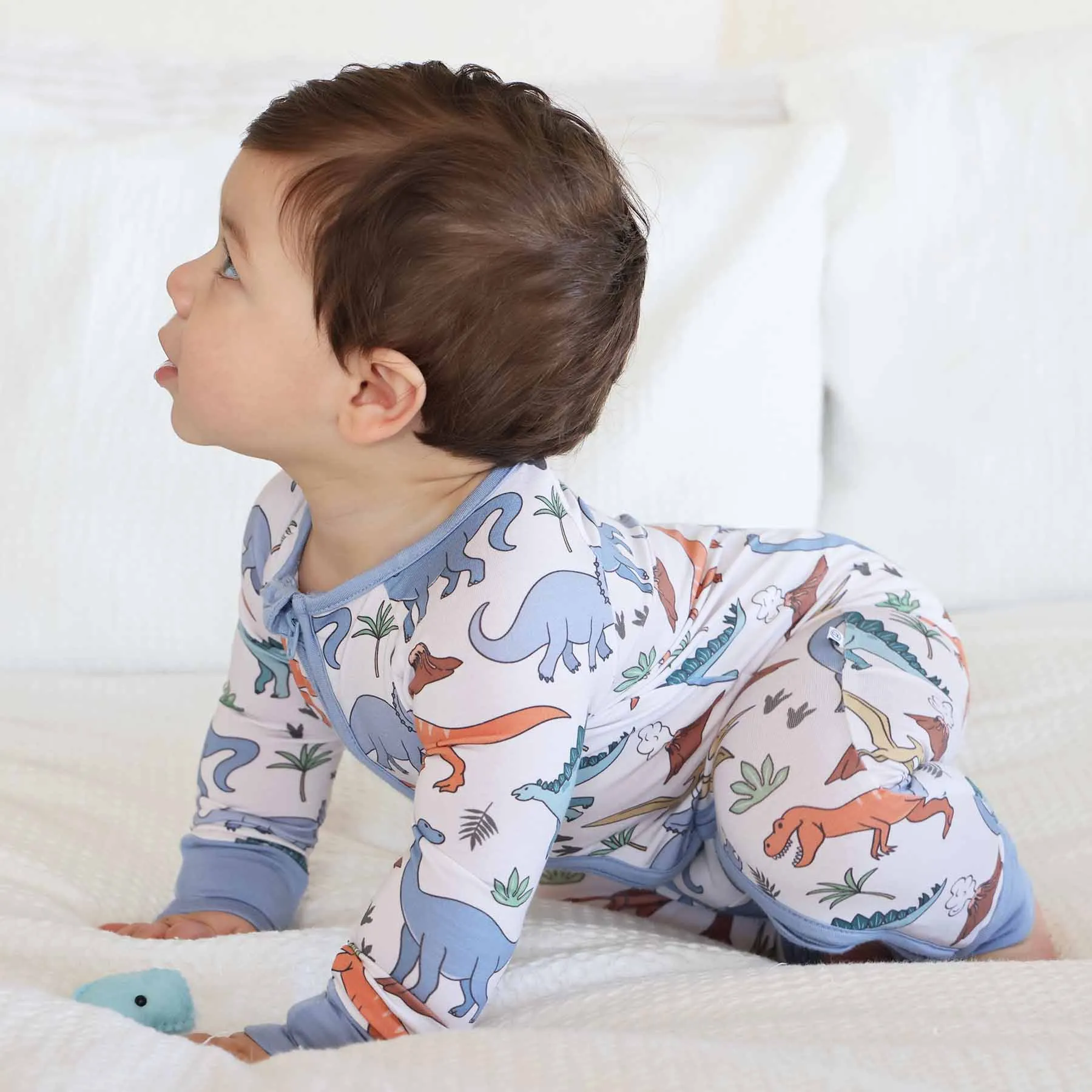Dino Dude Convertible Zip Romper