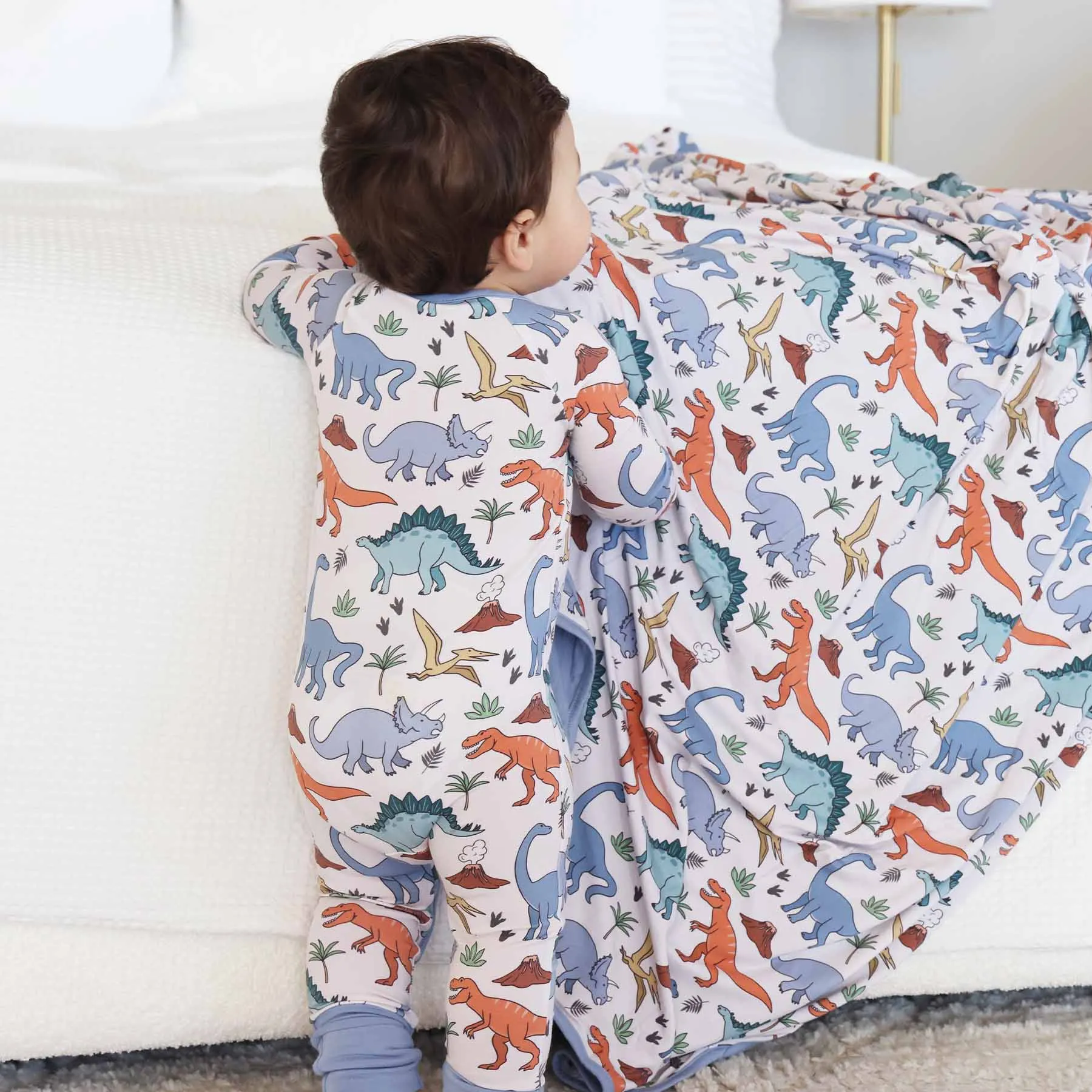 Dino Dude Convertible Zip Romper