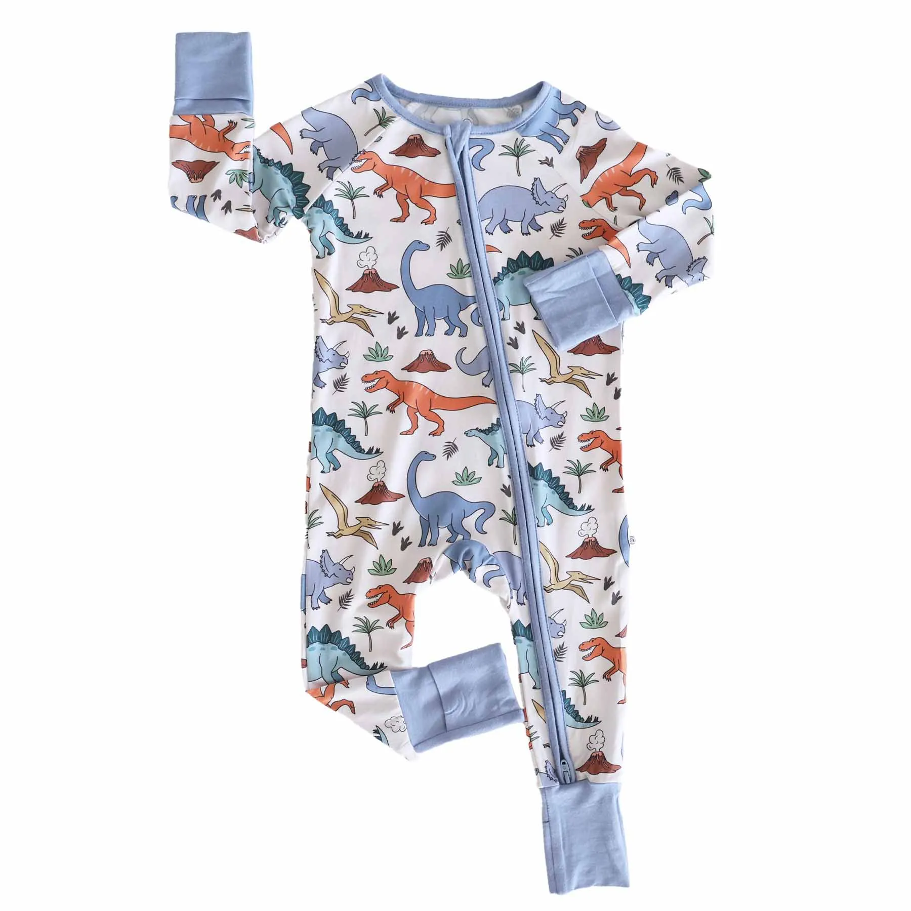 Dino Dude Convertible Zip Romper