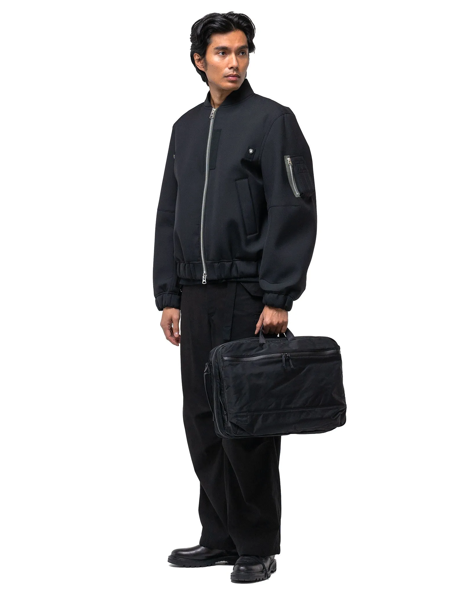 Expandable 3Way Brief Case Black