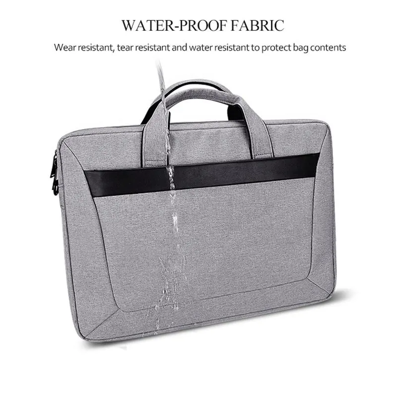 Expandable Laptop Bag - Waterproof Oxford Cloth Detachable Shoulder Strap