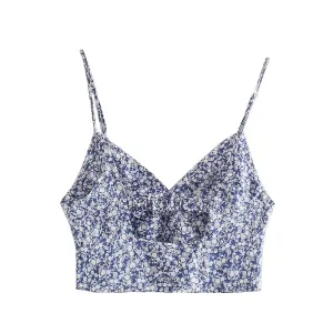 FLORAL PRINT CROP TOP