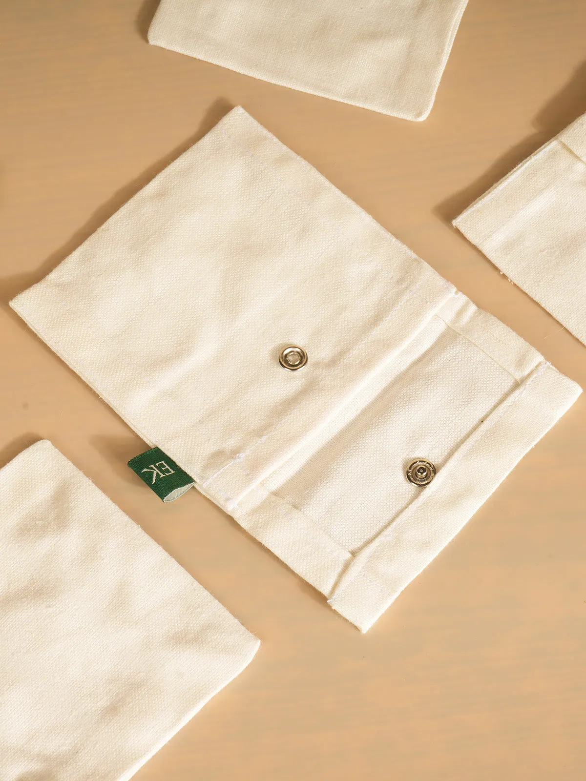 Minimalist Jewellery Pouch Off White