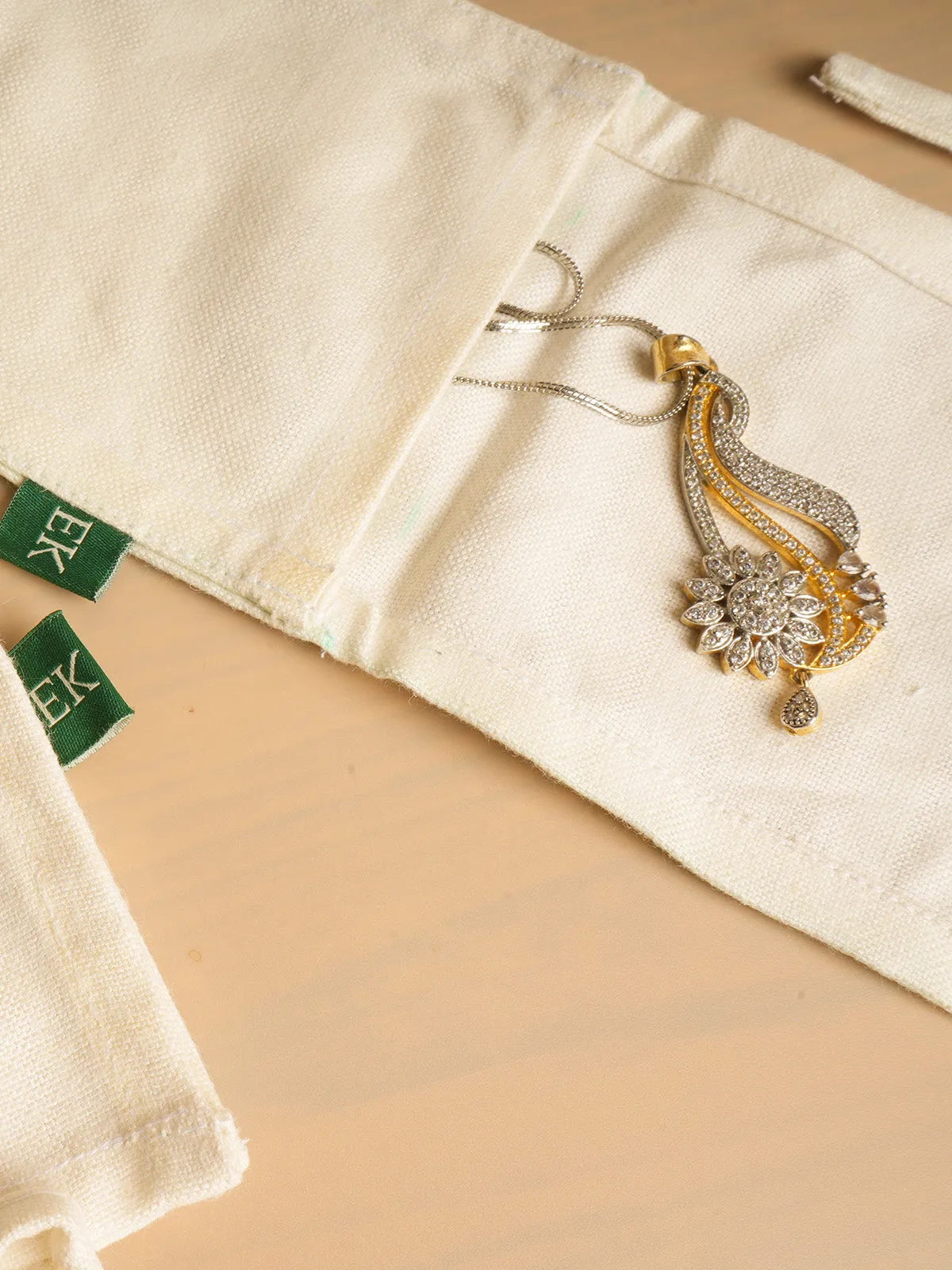 Minimalist Jewellery Pouch Off White