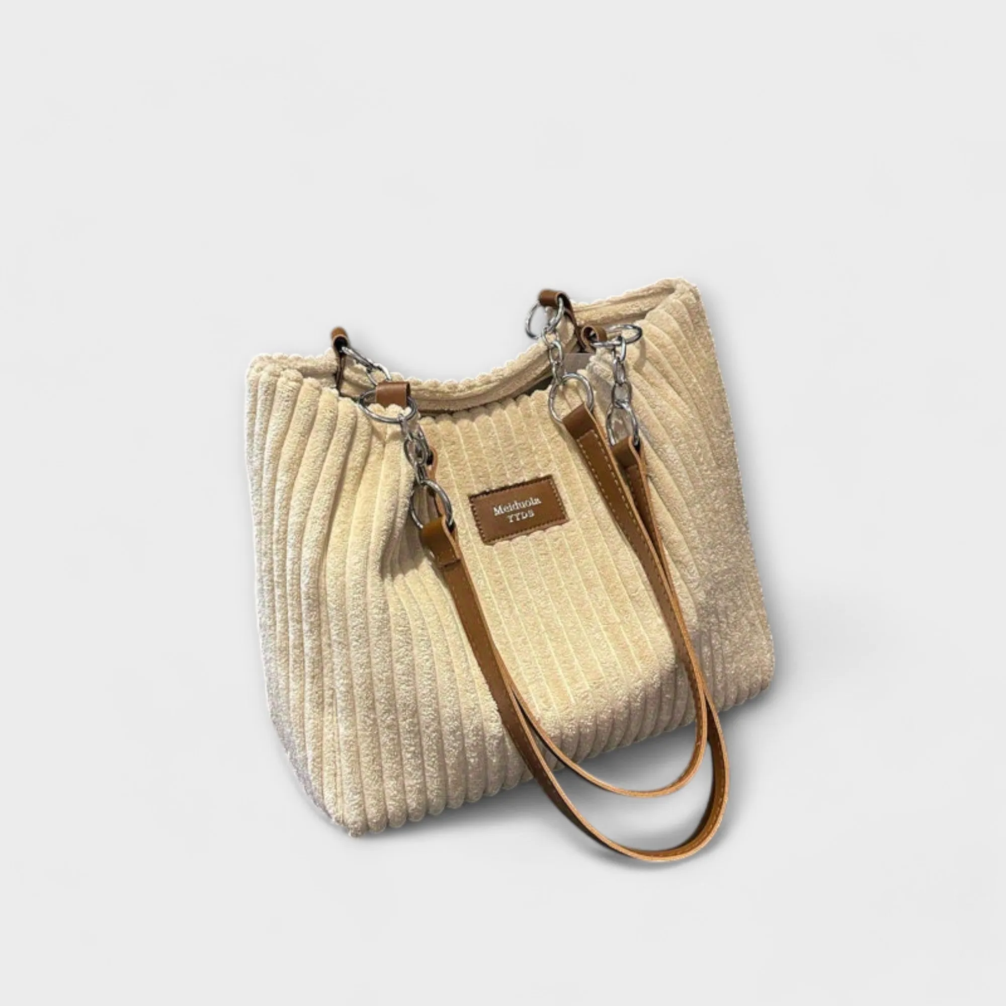 Plush Corduroy Shoulder Bag