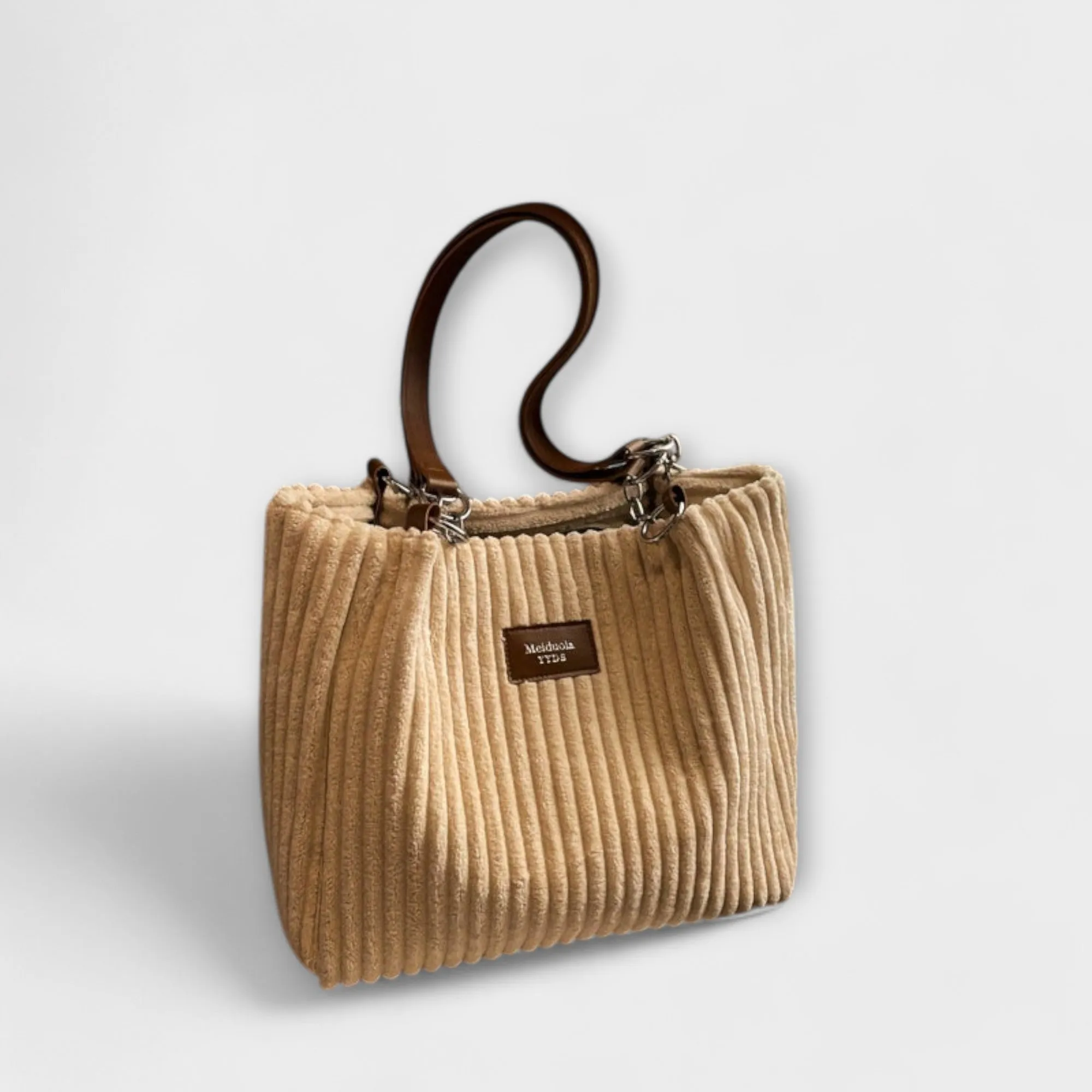 Plush Corduroy Shoulder Bag