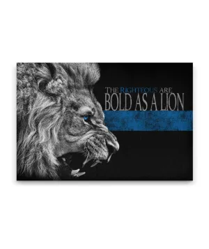 The Righteous Are Bold As a Lion Canvas