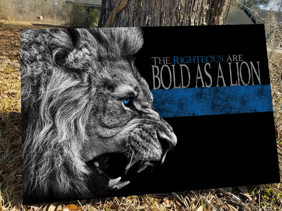 The Righteous Are Bold As a Lion Canvas
