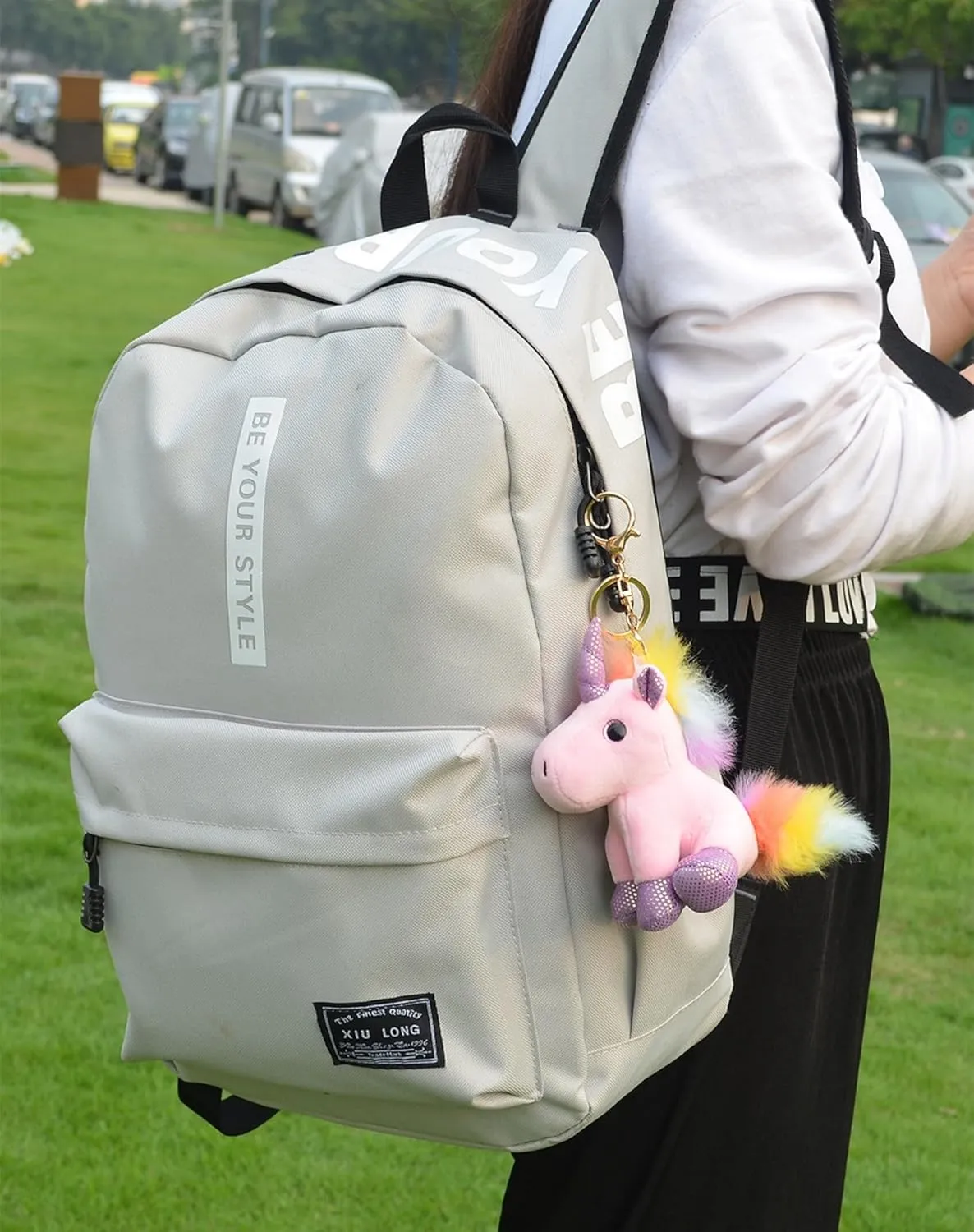 Unicorn Plush Keychain Stuffed Animals Keychain Unicorn Keychains for Girls Fashion Backpack Ornaments Pendant