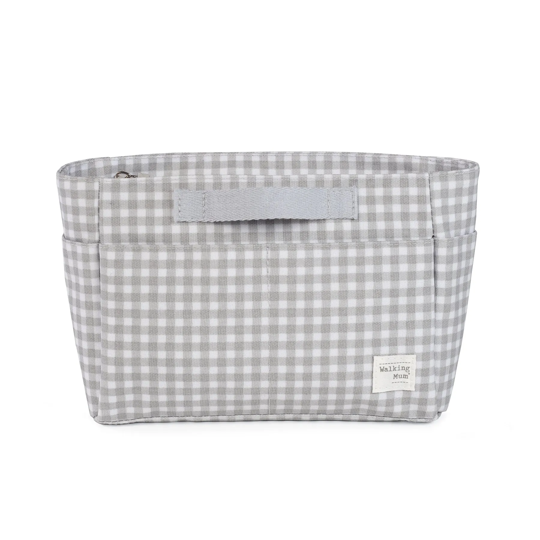 Walking Mum I Love Vichy Grey Travel Essentials Pouch
