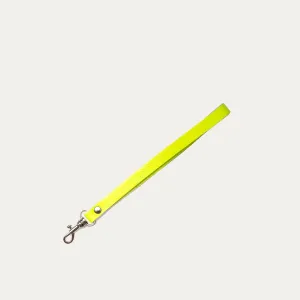 Wristlet Strap Attachment | Neon Yellow   Silver Hardware